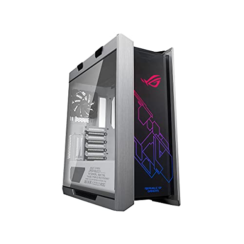 ASUS ROG Strix Helios GX601 White Edition RGB Mid-Tower Computergehäuse für ATX/EATX Motherboards mit gehärtetem Glas, GPU-Streben, 420 mm Kühlerunterstützung und Aura Sync von ASUS