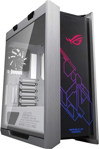 ASUS ROG Strix Helios White Edition Gaming Gehäuse (RGB, EATX/ATX, GPU, Aluminium, Aura Sync, 420mm-Radiatorunterstützung) weiß von ASUS