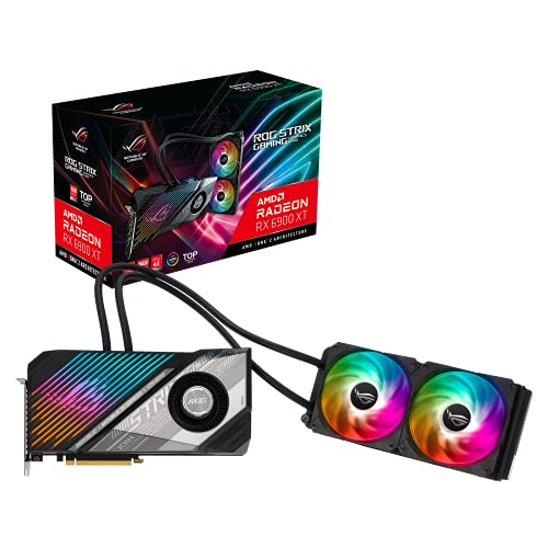 ASUS ROG Strix LC Radeon RX 6900 XT 16 GB Gaming Grafikkarte (16GB GDDR6/PCI Express 4.0/2525MHz/16000MHz) von ASUS