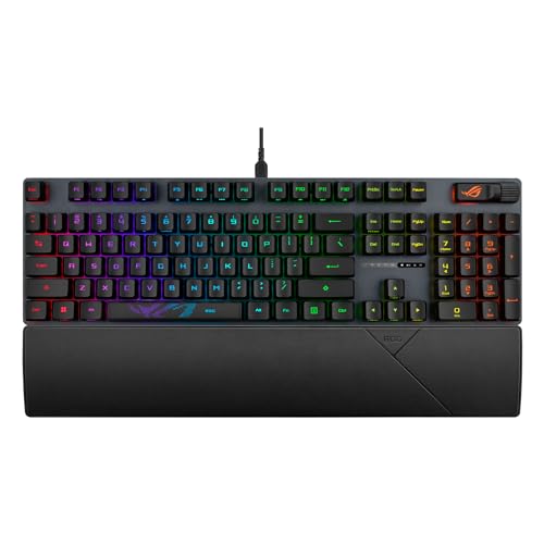 ASUS ROG Strix Scope II Gaming Tastatur in voller Größe, stoßdämpfender Schaumstoff, vorgeschmierte ROG NX Snow Switches, ABS Tasten mit UV-Beschichtung, Multifunktions-Steuerung, Schnellzugriff, RGB ASUS ROG Strix Scope II Gaming Tastatur in voller Größe, stoßdämpfender Schaumstoff, vorgeschmierte ROG NX Snow Switches, ABS Tasten mit UV-Beschichtung, Multifunktions-Steuerung, Schnellzugriff, RGB von ASUS