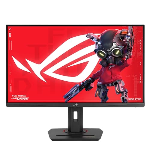 ASUS ROG Strix XG279CNS 27 Zoll Full HD Gaming Monitor (380 Hz, 0.3ms GtG, G-Sync, FreeSync, AdaptiveSync, ELMB-Sync, DisplayHDR 400 - Fast IPS Panel, 16:9, 1920x1080, DP, HDMI, 7.5W USB-C, ergon.) von ASUS