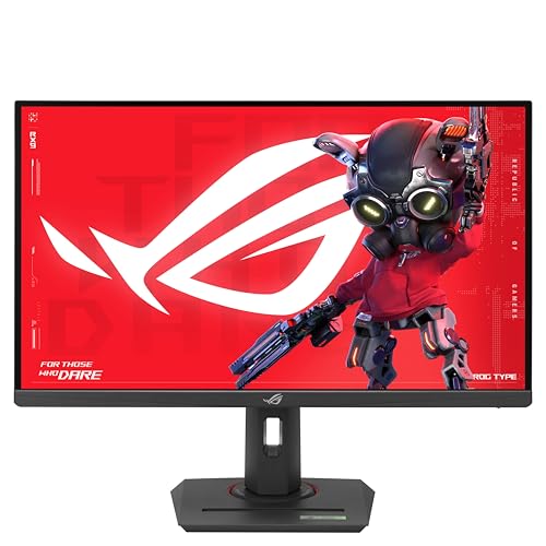 ASUS ROG Strix XG27ACG - 27 Zoll WQHD Gaming Monitor - 180 Hz, 1ms GtG, FreeSync, AdaptiveSync, G-Sync, ELMB Sync, DisplayHDR 400 - Fast-IPS Panel, 16:9, 2560x1440, DP 1.4, HDMI, 7.5W USB-C, ergon. von ASUS
