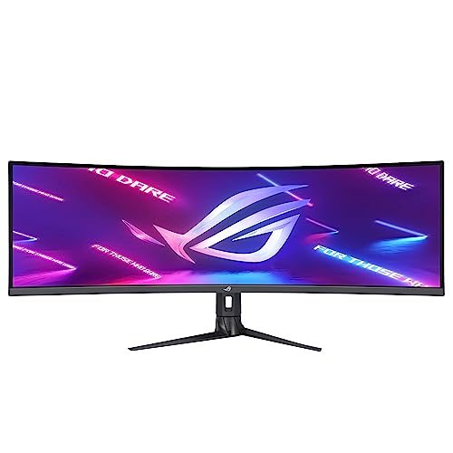 ASUS ROG Strix XG49WCR - 49 Zoll DQHD Curved Gaming Monitor - 165 Hz, 1ms MPRT, Adaptive Sync, ELMB, DisplayHDR 400 - VA Panel, 32:9, 5120x1440, DP DSC, HDMI, USB-Hub, 90W, RJ45, ergo., Speaker von ASUS