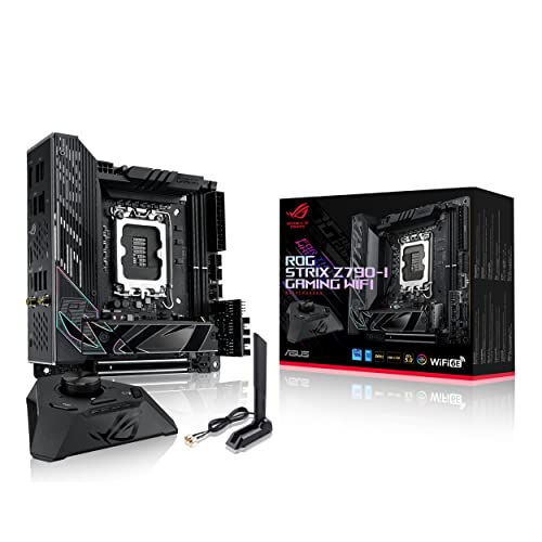 ASUS ROG Strix Z790-I Gaming WIFI Mainboard Sockel Intel LGA1700 (mini-ITX, DDR5 Speicher, 2x M.2, PCIe 5.0, WiFi 6E, Thunderbolt 4, ROG Strix Hive) von ASUS