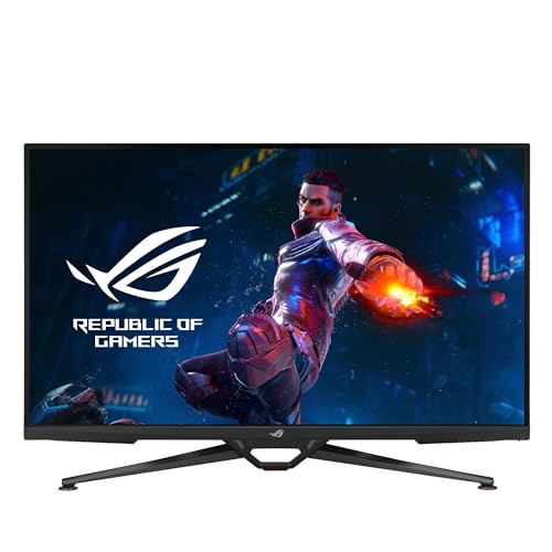 ASUS ROG Swift PG38UQ - 38 Zoll 4K UHD Gaming Monitor - 144 Hz, 1ms GtG, G-Sync, FreeSync, ELMB Sync, DisplayHDR 600 - Fast-IPS, Stativ Sockel, 16:9, 3840x2160, DP 1.4, HDMI 2.1, USB-Hub, Speaker von ASUS