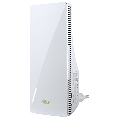 ASUS RP-AX58 AX3000 Dualband WiFi 6 Range Extender/AiMesh Extender (160 MHz Bandbreite auf 5GHz Kanälen, Einrichtung per App, große Kompatibilität) von ASUS