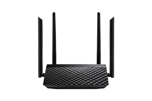 ASUS RT-AC1200 V2 Router (WiFi 5 AC1200 MIMO, 4x Fast Ethernet LAN, App Steuerung, DFS, IPv6) von ASUS