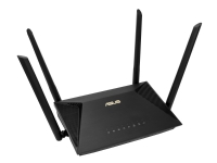 ASUS RT-AX53U, Wi-Fi 6 (802.11ax), Dual-Band (2,4 GHz/5 GHz), Eingebauter Ethernet-Anschluss, 3G, Schwarz, Tabletop-Router von ASUS