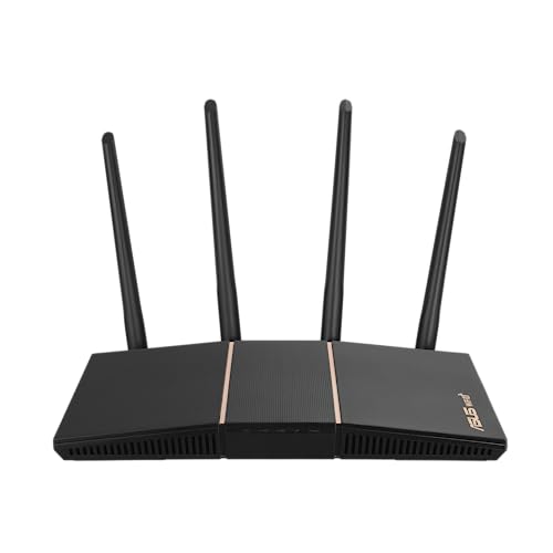 ASUS RT-AX57 (AX3000) Dual Band WiFi 6 Extendable Router, Subscription-free Network Security, Instant Guard, Advanced Parental Controls, Built-in VPN, AiMesh Compatible, Gaming & Streaming, Smart Home von ASUS