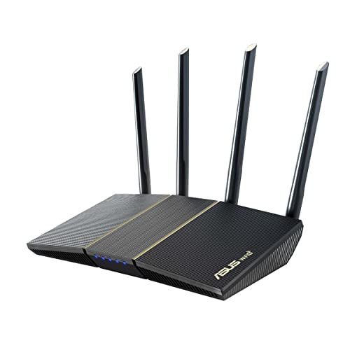 ASUS RT-AX57 AX3000 AiMesh Dual Band WLAN kombinierbarer Router (Tethering als 4G und 5G Router-Ersatz, WiFi 6, 1024-QAM, AiProtection, MU-MIMO, OFDMA, App-Steuerung) von ASUS