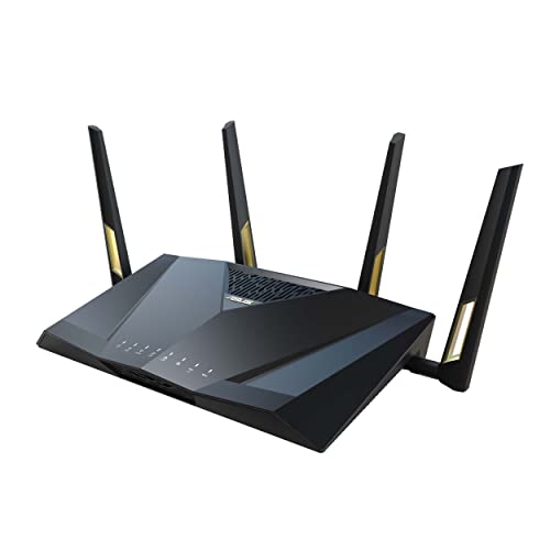 ASUS RT-AX88U Pro AX6000 Dual Band WLAN kombinierbarer Router (Tethering als 4G und 5G Router-Ersatz, WiFi 6, Dual 2.5G Port, 2.0 GHz Quad-Core CPU, AiProtection Pro, WPA3, AiMesh) von ASUS