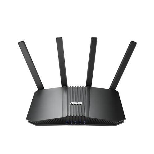 ASUS RT-BE82U, erweiterbarer Smart AIMesh Dual-Band Router BE6500 (802.11be), fünf 2,5 GbE Ports, bis zu 3 SSID für IoT Device, kompatibel mit VPN und Kinderkontrolle, Advanced Network Security, von ASUS