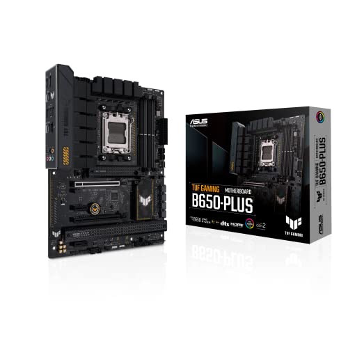 ASUS TUF GAMING B650-PLUS Mainboard Sockel AMD AM5 (Ryzen 7000, ATX, PCIe 5.0, DDR5-Speicher, 14 Power Stages, USB 3.2 Gen 2x2 Typ-C, 2.5G Ethernet, Aura Sync) von ASUS