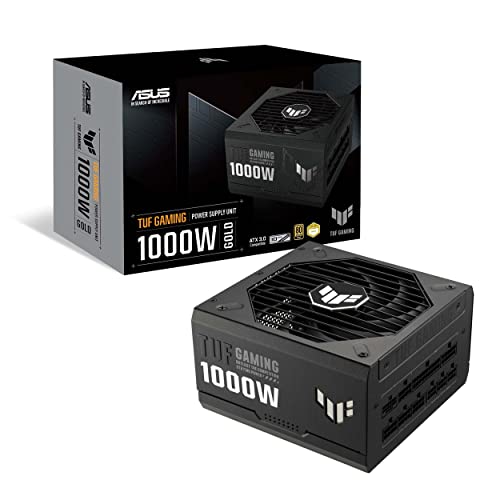 ASUS TUF Gaming 1000W Gold Netzteil (1000 Watt, vollmodulares Netzteil, ATX 3.0-kompatibel, Axial-tech Lüfter, PCB-Beschichtung, Doppelkugellager) von ASUS