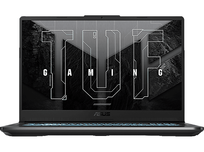 ASUS TUF Gaming A17 FA706NF-HX018, Notebook, mit 17,3 Zoll Display, AMD Ryzen™ 5,7535HS Prozessor, 16 GB RAM, 512 SSD, NVIDIA GeForce RTX™ 2050, Graphite Black, Kein Betriebssystem von ASUS