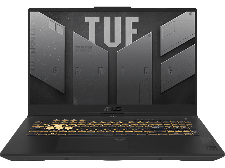 ASUS TUF Gaming A17 FA707NV-HX013W, Notebook, mit 17,3 Zoll Display, AMD Ryzen™ 7,7735HS Prozessor, 16 GB RAM, 1 TB SSD, NVIDIA GeForce RTX™ 4060, Grau, Windows 11 Home (64 Bit) von ASUS