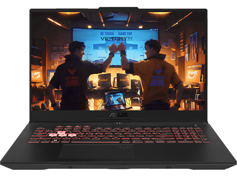 ASUS TUF Gaming A17 FA707NVR-HX008W, Notebook, mit 17,3 Zoll Display, AMD Ryzen™ 7,7435HS Prozessor, 16 GB RAM, 1 TB SSD GeForce RTX™ 4060, Schwarz,/Grau, Windows 11 Home (64 Bit) von ASUS