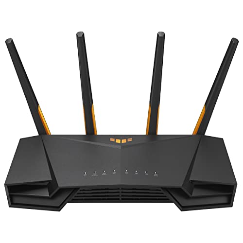 ASUS TUF Gaming AX4200 Dual Band WiFi 6 Gaming kombinierbarer Router (Tethering als 4G und 5G Router-Ersatz, WiFi 6, bis zu 4200 Mbit/s, Mobile Game Mode, 2,5Gbit/s Port, AiMesh, AiProtection Pro) von ASUS