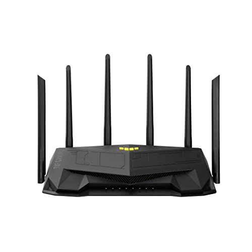 ASUS TUF Gaming AX6000 AiMesh Dual Band WLAN kombinierbarer Router (Tethering als 4G und 5G Router-Ersatz, WiFi 6, dedizierter Gaming Port, Dual 2.5G Port, Port Forwarding, AiProtection Pro) von ASUS