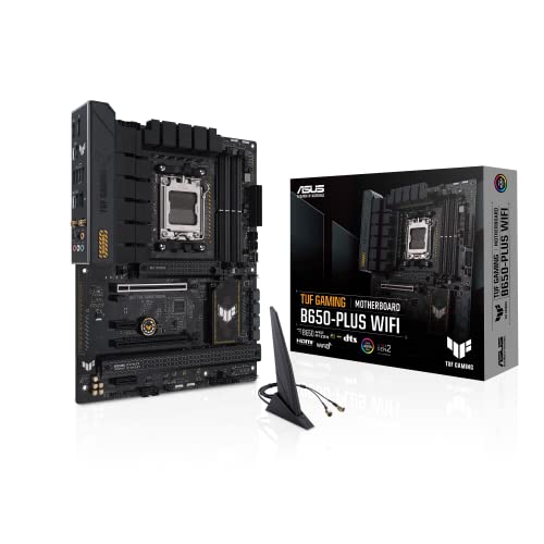 ASUS TUF Gaming B650-PLUS WiFi Socket AM5 (LGA 1718) Ryzen 7000 ATX Gaming Motherboard (14 Leistungsstufen, PCIe® 5.0 M.2 Unterstützung, DDR5 Speicher, WiFi 6, USB4® Unterstützung und A. ura Sync) von ASUS