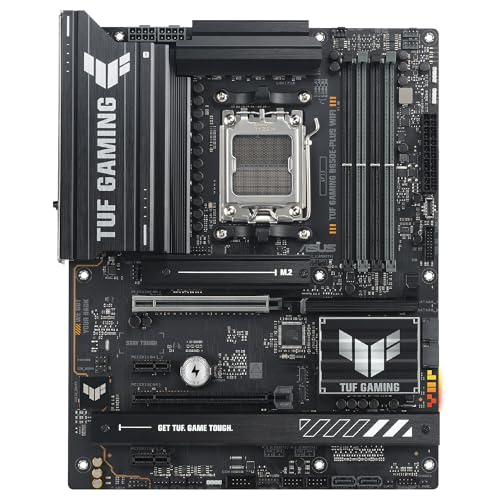 ASUS TUF Gaming B650E-PLUS WiFi Mainboard Sockel AMD AM5 (Ryzen 9000, ATX, PCIe 5.0, DDR5-Speicher, WiFi 6E, PCIe Q-Release, BIOS Flashback, Aura Sync) von ASUS