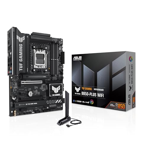 ASUS TUF Gaming B850-PLUS WiFi Mainboard Sockel AMD AM5 (AMD B850, ATX, PCIe 5.0, WiFi 7, 2X PCIe 4.0 M.2, Aura Sync) ASUS TUF Gaming B850-PLUS WiFi Mainboard Sockel AMD AM5 (AMD B850, ATX, PCIe 5.0, WiFi 7, 2X PCIe 4.0 M.2, Aura Sync) von ASUS