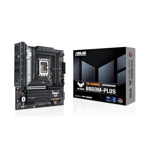 ASUS TUF Gaming B860M-PLUS Mainboard Sockel Intel LGA 1851 (Intel B860, mATX, DDR5 Speicher, PCIe 5.0, 2X PCIe 4.0 M.2, Aura Sync) ASUS TUF Gaming B860M-PLUS Mainboard Sockel Intel LGA 1851 (Intel B860, mATX, DDR5 Speicher, PCIe 5.0, 2X PCIe 4.0 M.2, Aura Sync) von ASUS