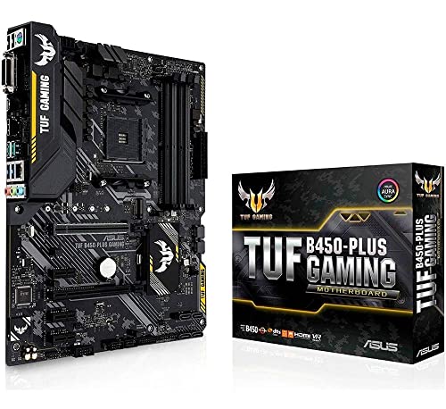 ASUS TUF Gaming GT501 Mid-Tower PC-Gehäuse für bis zu EATX Motherboards mit USB 3.0 Front Panel Cases TUF B450-Plus Motherboard von ASUS