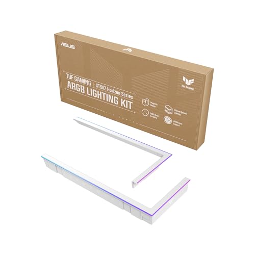 ASUS TUF Gaming GT502 Horizon ARGB Lighting Kit White (magnetisches Design, Aura-Sync, bis zu 20.000 Stunden Haltbarkeit, weiß) von ASUS
