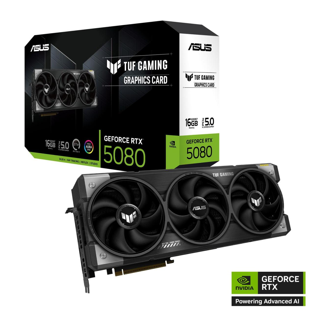 ASUS TUF Gaming GeForce RTX 5080 16GB GDDR7 Gaming Grafikkarte ASUS TUF Gaming GeForce RTX 5080 16GB GDDR7 Gaming Grafikkarte von ASUS