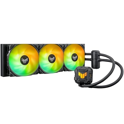 ASUS TUF Gaming LC II 360 ARGB All-in-One-Flüssig-CPU-Kühler (Aura Sync Beleuchtung, 3x TUF Gaming 120mm ARGB-Radiatorlüfter, schwarz) von ASUS