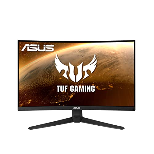 ASUS TUF Gaming VG24VQ1B - 24 Zoll Full HD Curved Monitor - 165 Hz, 1ms MPRT, FreeSync Premium - VA Panel, 16:9, 1920x1080, DisplayPort, HDMI, Schwarz von ASUS