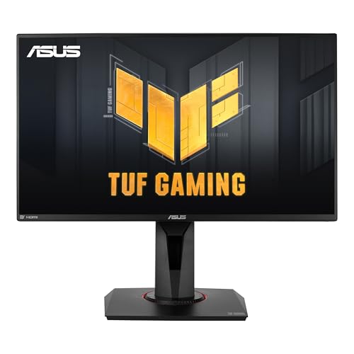 ASUS TUF Gaming VG259QR 62,2 cm (24,5 Zoll) Monitor (Full HD, 165Hz, G-Sync Compatible ready, HDMI, DisplayPort, 1ms Reaktionszeit) schwarz von ASUS