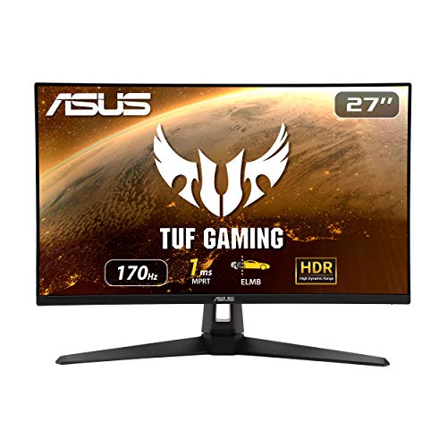 ASUS TUF Gaming VG27AQ1A - 27 Zoll WQHD Monitor - 170 Hz, 1ms MPRT, FreeSync Premium & G-Sync kompatibel, DisplayHDR 400 - IPS Panel, 16:9, 2560x1440, DisplayPort, HDMI von ASUS
