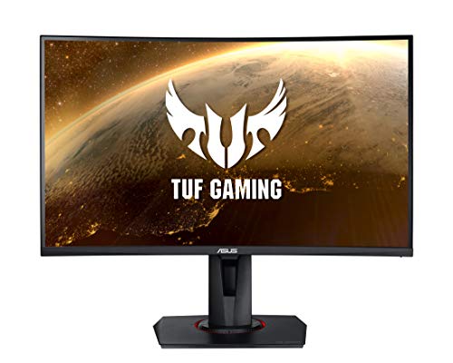 ASUS TUF Gaming VG27VQ - 27 Zoll Full HD Curved Monitor - 165 Hz, 1ms MPRT, FreeSync Premium - VA Panel, 16:9, 1920x1080, DisplayPort, HDMI, DVI, Schwarz von ASUS