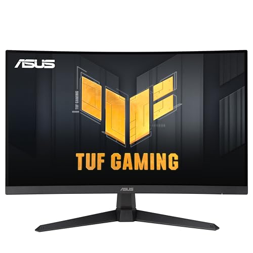 ASUS TUF Gaming VG27VQM1B - 27 Zoll Full HD Curved Monitor - 280 Hz, 1ms GtG, FreeSync, AdaptiveSync, 10-bit - Fast-VA Panel, 16:9, 1920x1080, DisplayPort, HDMI, Speaker von ASUS