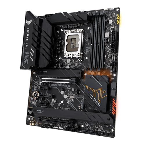 ASUS TUF Gaming Z690-Plus D4 Mainboard Sockel Intel LGA 1700 (Intel Z690, ATX, PCIe 5.0, DDR4-Speicher, 4x M.2, Thunderbolt 4, Aura Sync) von ASUS