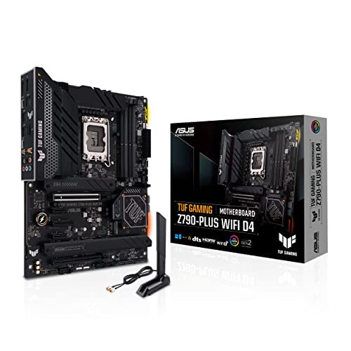 ASUS TUF Z790 PLUS - Intel LGA 1700 ATX VRM 20+1-Phasen-Motherboard, DDR4, fünf M.2-Steckplätze, PCIe 5.0, Thunderbolt 4 USB-Typ-C-Anschluss, Wi-Fi 6E, AI-Overclocking und Aura Sync RGB von ASUS