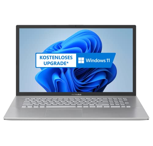 ASUS VivoBook S17 S712EA-AU079T Laptop 43,9cm (17,3 Zoll, FHD, 1920x1080, matt) Notebook (Intel Core i5-1135G7, 8GB RAM, 1TB SSD, shared Grafik, Win10H) Transparent Silver von ASUS