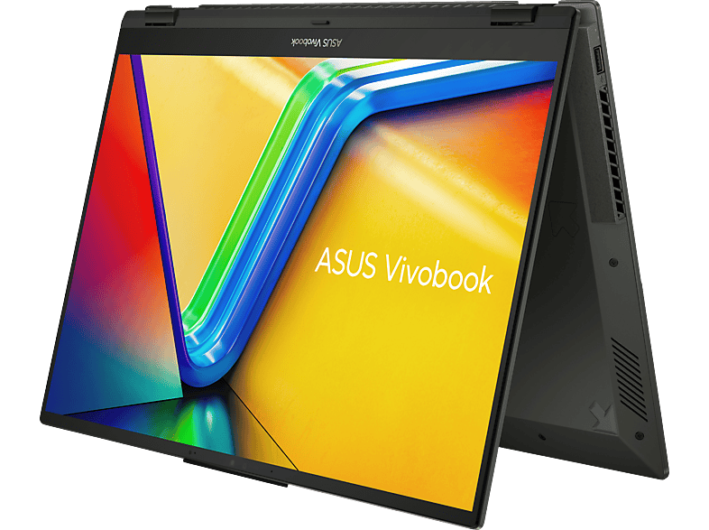 ASUS Vivobook S 16 Flip TN3604YA-MC060W, Convertible, mit Zoll Display Touchscreen, AMD Ryzen™ 7 7730U Prozessor, GB RAM, 512 SSD, Radeon™ Onboard Graphics, Midnight Black, Windows 11 Home (64 Bit) von ASUS