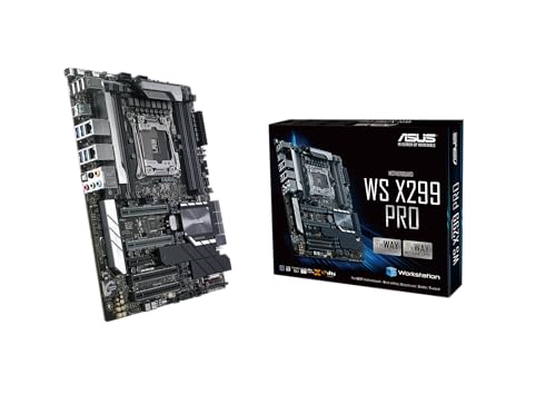 ASUS WS X299 PRO Workstation Mainboard (ATX, Intel X Serie, LGA 2066, 8x DDR4 2933 MHz, PCIe 3.0, SATA, U.2, M.2, NVME, SATA, Dual LAN) von ASUS