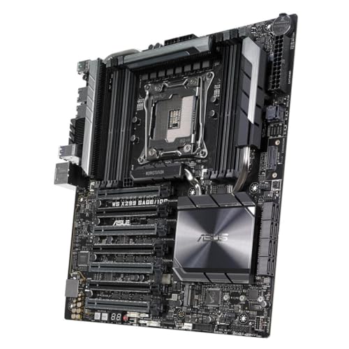 ASUS WS X299 SAGE/10G Workstation Mainboard (CEB, Intel X Serie, LGA 2066, 8x DDR4 2933 MHz, PCIe 3.0, SATA, U.2, M.2, NVME, SATA, 10-Gigabit Dual LAN) von Asus