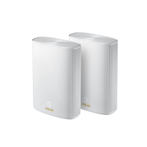 ASUS ZenWiFi AX Hybrid (XP4) AX1800 + Powerline 2er Set Weiß kombinierbarer Router (Tethering als 4G und 5G Router-Ersatz, AX1800 + AV1300 Whole-Home Mesh WiFi 6 System, Abdeckung von bis zu 510m²) von ASUS
