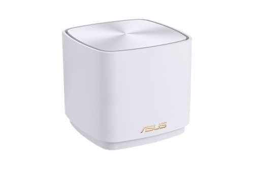 ASUS ZenWiFi XD4 Plus 1er Pack AX1800 Whole-Home Mesh WiFi 6 System kombinierbarer Router (bis zu 204m² Abdeckung, AiMesh, AiProtection, Wandbefestigung, App Steuerung) weiß von ASUS