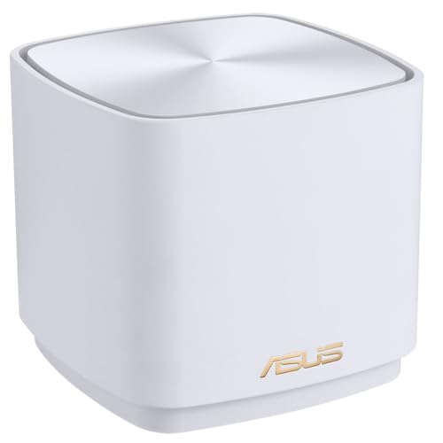ASUS ZenWiFi XD5 AX3000 1er Pack Weiß kombinierbarer Router (Whole-Home Mesh WiFi 6 System, Abdeckung von bis zu 223m², 160 MHz, 3000 Mbit/s, AiMesh, AiProtection) von ASUS
