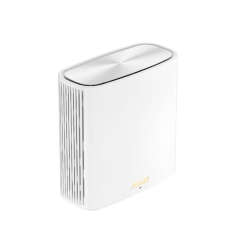 ASUS ZenWiFi XD6S Whole Home Mesh WiFi 6 System AX5400 kombinierbarer Router (1 Pack, weiß, Abdeckung bis zu 501 m² (4+ Zimmer), einfache Einstellung, Netzsicherheit) von ASUS