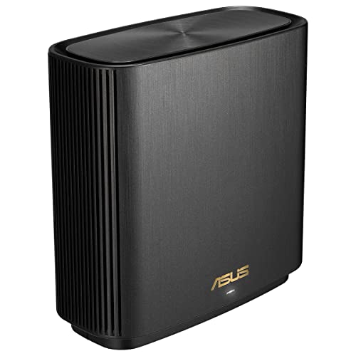 ASUS ZenWiFi XT9 AX7800 1er Pack Schwarz kombinierbarer Router (Tethering als 4G und 5G Router-Ersatz, Whole-Home Tri-Band AI Mesh WiFi 6 Router, 2.5G Port, Abdeckung von bis zu 265qm / 4+ Räumen) von ASUS