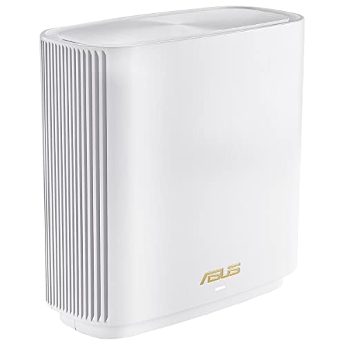 ASUS ZenWiFi XT9 AX7800 1er Pack Weiß kombinierbarer Router (Tethering als 4G und 5G Router-Ersatz, Whole-Home Tri-Band AI Mesh WiFi 6 Router, 2.5G Port, Abdeckung von bis zu 265qm / 4+ Räumen) von ASUS