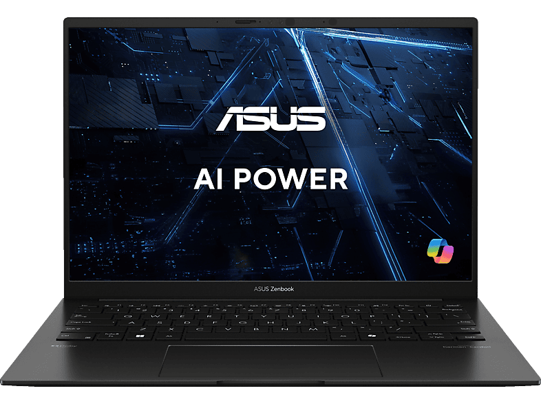 ASUS Zenbook 14 OLED UM3406HA-QD099W, Notebook, mit Zoll Display, AMD Ryzen™ 7,8840HS Prozessor, 16 GB RAM, 1 TB SSD, Radeon™ 780M, Jade Black, Windows 11 Home (64 Bit) von ASUS