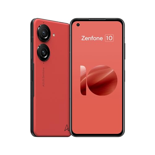 ASUS Zenfone 10, EU Official, Eclipse Red 256GB Storage and 8GB RAM, Compact Size 5,9 Inches, 50MP Gimbal Camera, Snapdragon 8 Gen 2. von ASUS